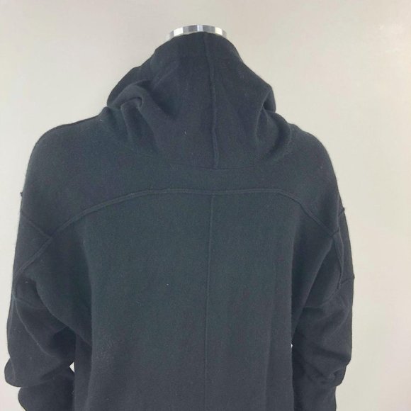 Inhabit L Sweater Black Cashmere Slouchy Lagenlook - Picture 5 of 8